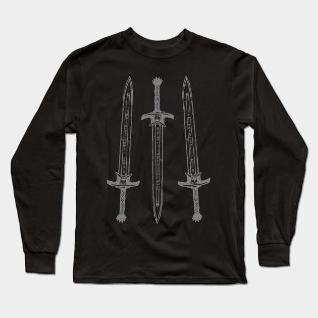 White Album - Swords Long Sleeve T-Shirt by HRNDZ